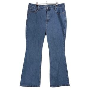 Old Navy Jeans Petite Higher High Rise Flare Secret‎ Smooth Pockets Medium Wash